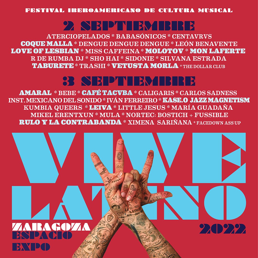 Hoy comienza la primera edición del Vive Latino Zaragoza